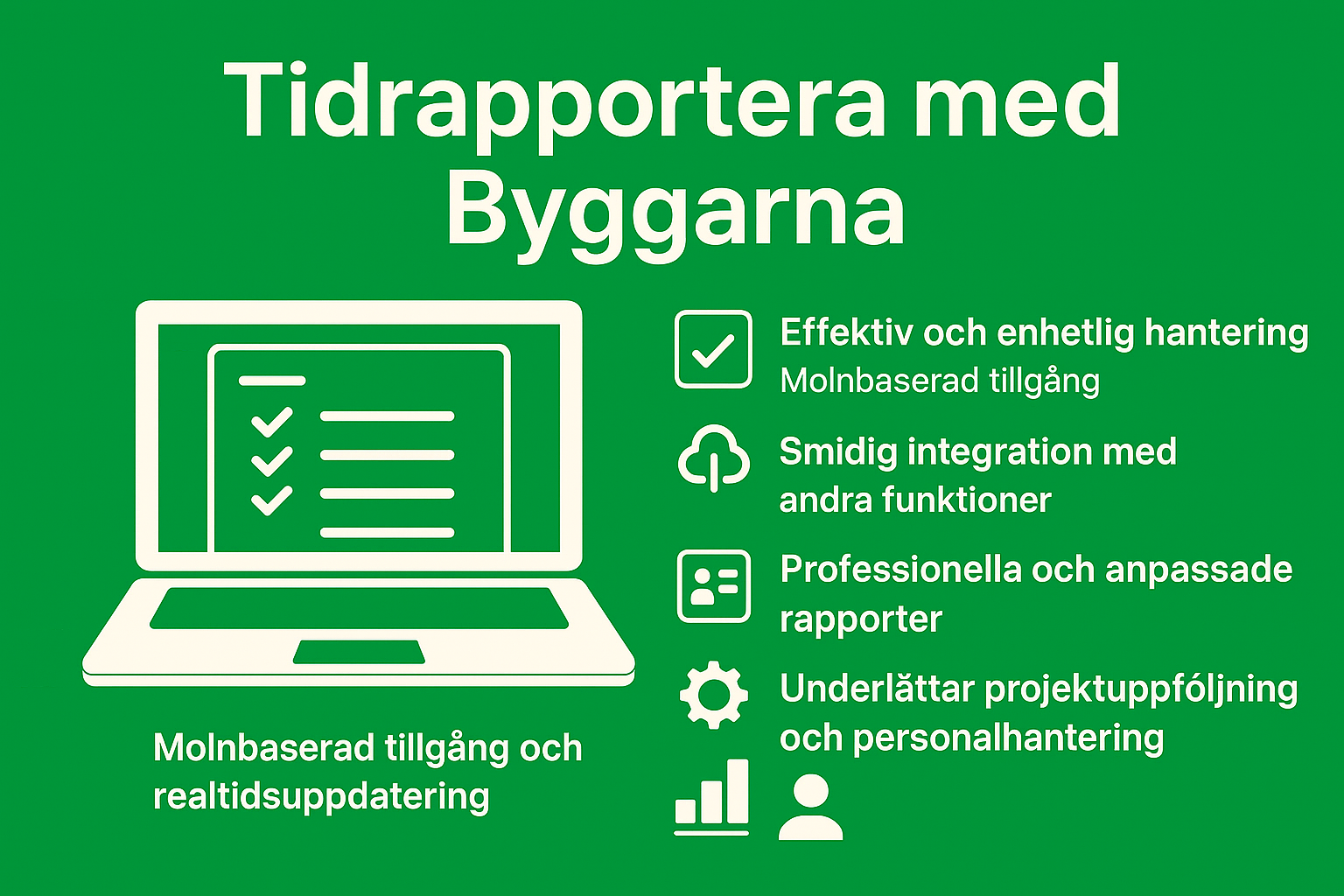 Tidrapportering för byggare